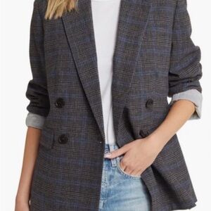 Madewell Rosedale Blazer Plaid Sz 14
